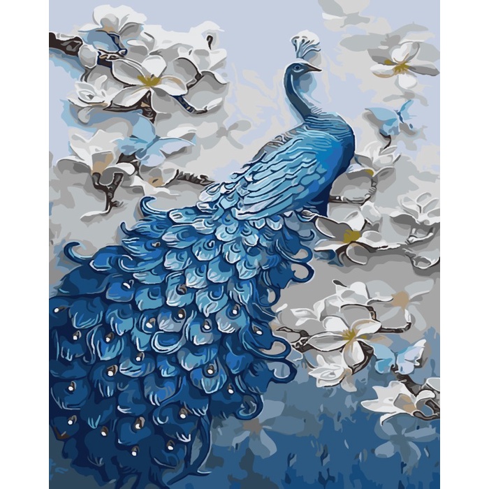 

Produk Terbaru Diy Painting Paint By Numbers Canvas Lukis Queen Peacock 40*50