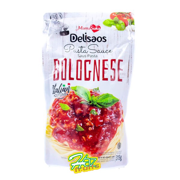 

Mamasuka Delisaos Bolognese l Italian Cuisine Saus Pasta 315 gram
