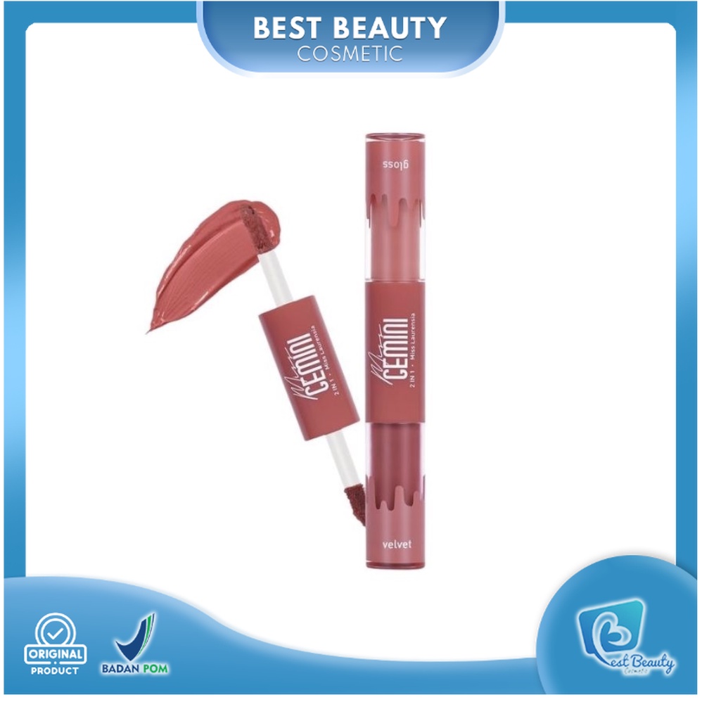 ★ BB ★ Madame Gie Miss Gemini 2 in 1 Gloss n Velvet - Make Up Lipstick