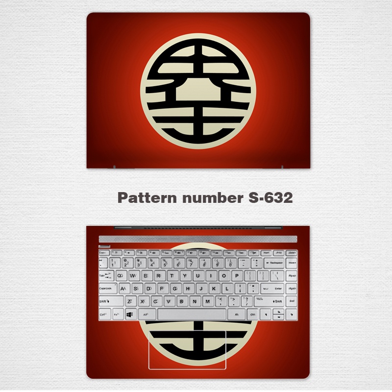 2 Pcs Stiker Pelindung Laptop Universal Motif Naga Bahan VINYL Ukuran 12 13 14 15.6 Inch Untuk Vivobook M3401Q K3400P U3700J