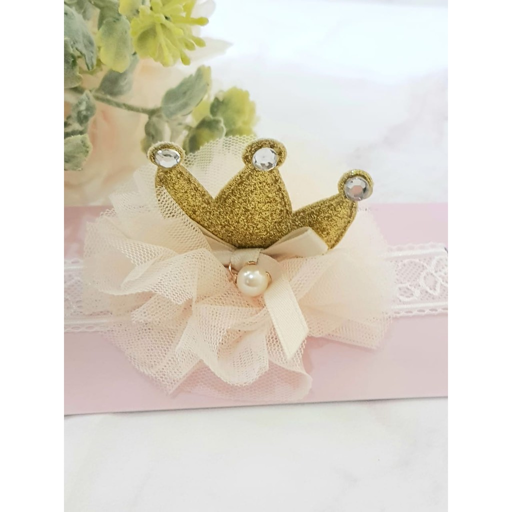 (pimenova) Baby Hair Accessories crown Bow Newborn Baby Girl Headbands Cute Bowknot