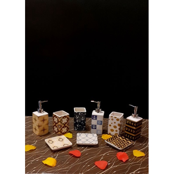 Ceramic BathSet set Of 3 - Keramik | Tersedia 3 motif