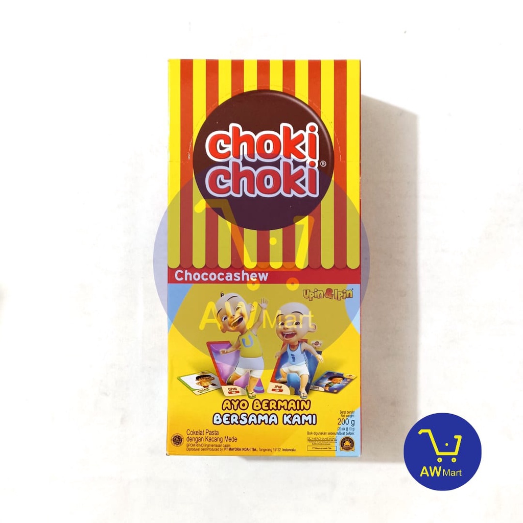 CHOKI CHOKI COKELAT BOX ISI 20 X 10 GRAM