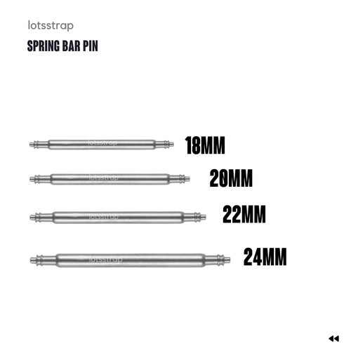 Pengait Jam Pen Jarum / Pengait Tali Jam Tangan Springbar Ukuran 12mm 14mm 16mm 18mm 20mm 22mm 24mm