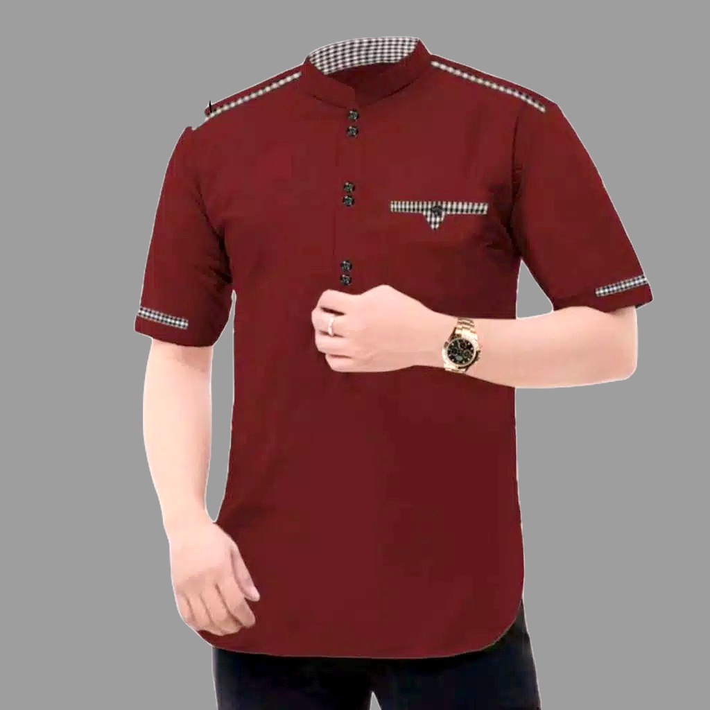 KEMEJA PRIA HEM COWOK LENGAN PENDEK / BAJU KOKO PRIA