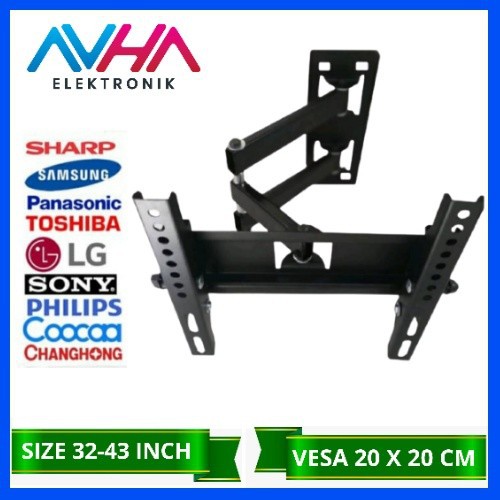 Bracket tv samsung swivel l Braket tv samsung 32inch - 43inch