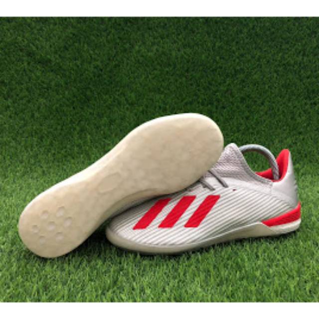 Sepatu Futsal Adidas X 19.1 IN - Silver Metallic
