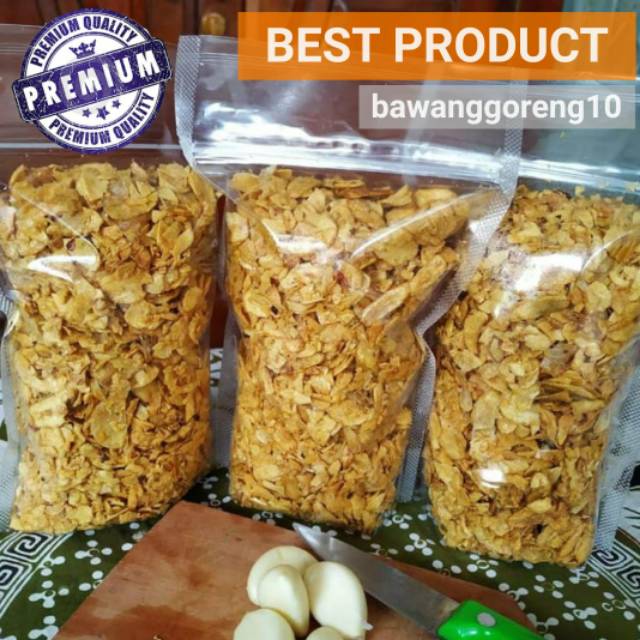 

Bawang Putih Goreng Asli 250gr Tanpa MSG / Bawang Goreng