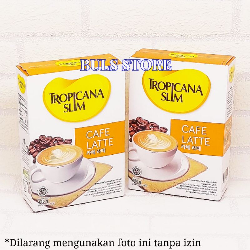 Tropicana Slim Cafe Latte Coffee 10s x 14g Shopee Indonesia