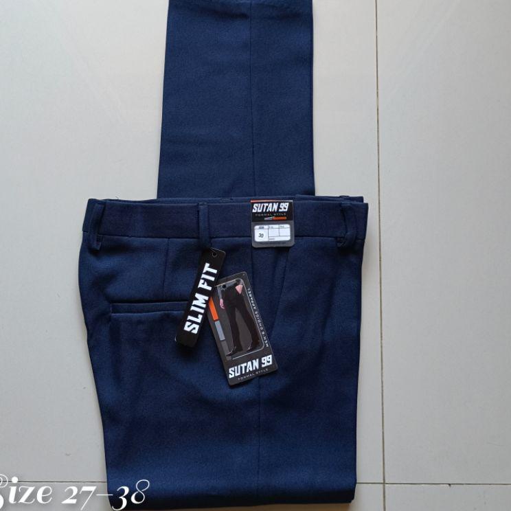 (TERBAIK) PROMO AKHIR TAHUN CELANA BAHAN KERJA SLIMFIT PRIA TERBARU
