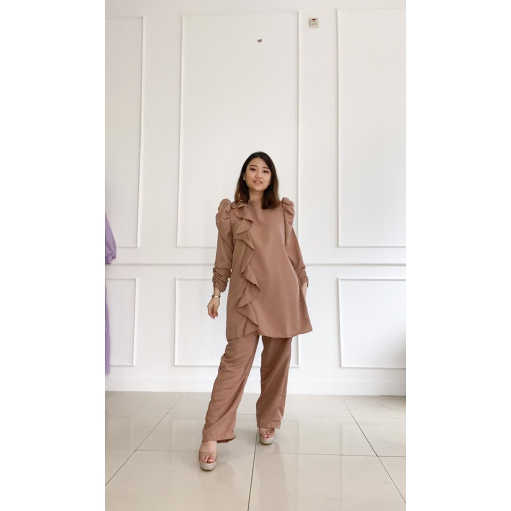 ( VM )- Vanesha Margaretta - 640 tunik set#fashion wanita/ moscrape