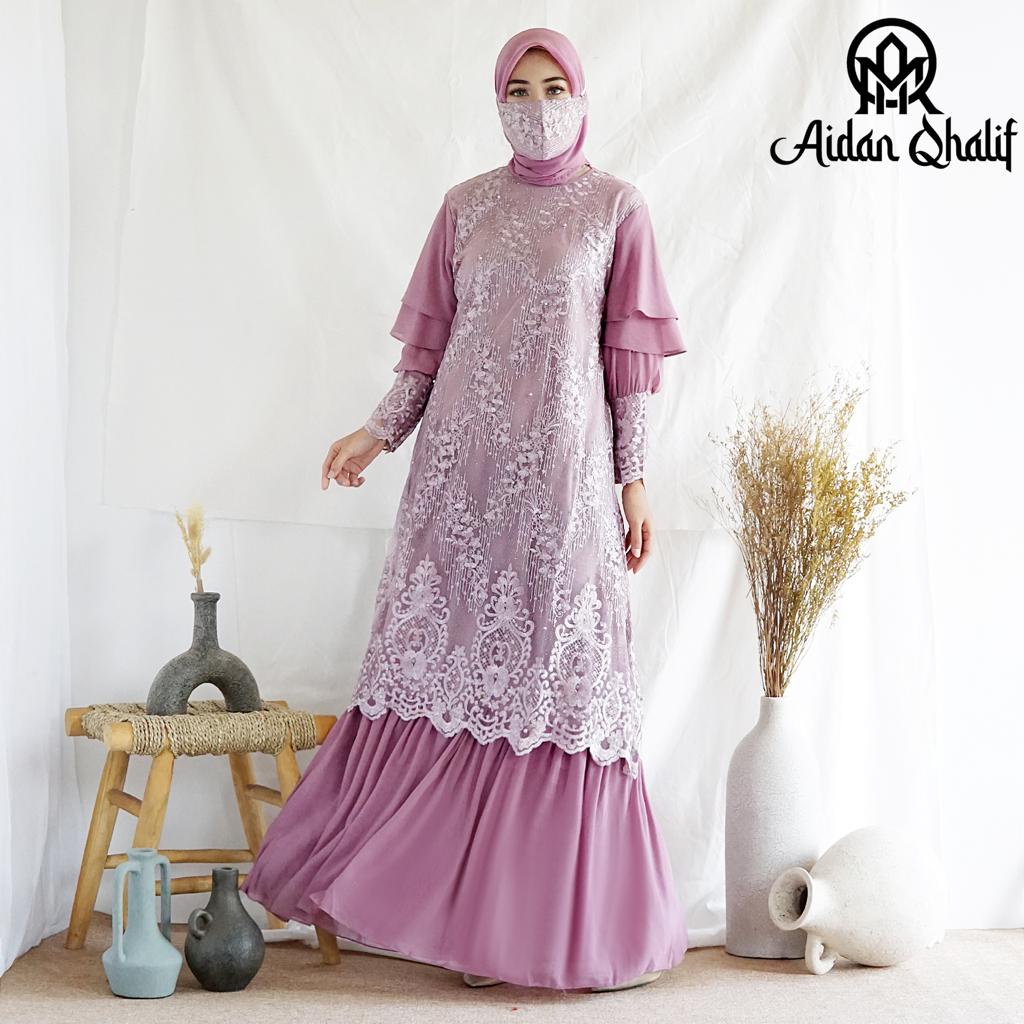 Dress Liora Full Payet RI / Kebaya Modern / Gamis Pesta Mewah / Dress Bridesmaid