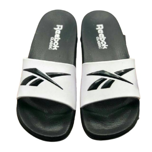 Sandal Slop Reebok Hitam Putih