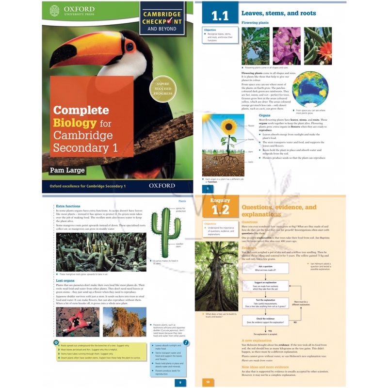 Oxford Complete Biology / Chemistry / Physics / Mathematics 1 2 3 for Cambridge Lower Secondary 1 Checkpoint | Buku Biologi Kimia Fisika Matematika SMP-1