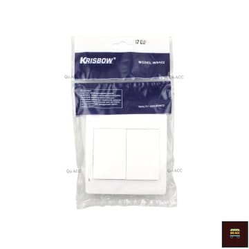 Krisbow Saklar 2 Gang 2 Way Ws422 - Putih