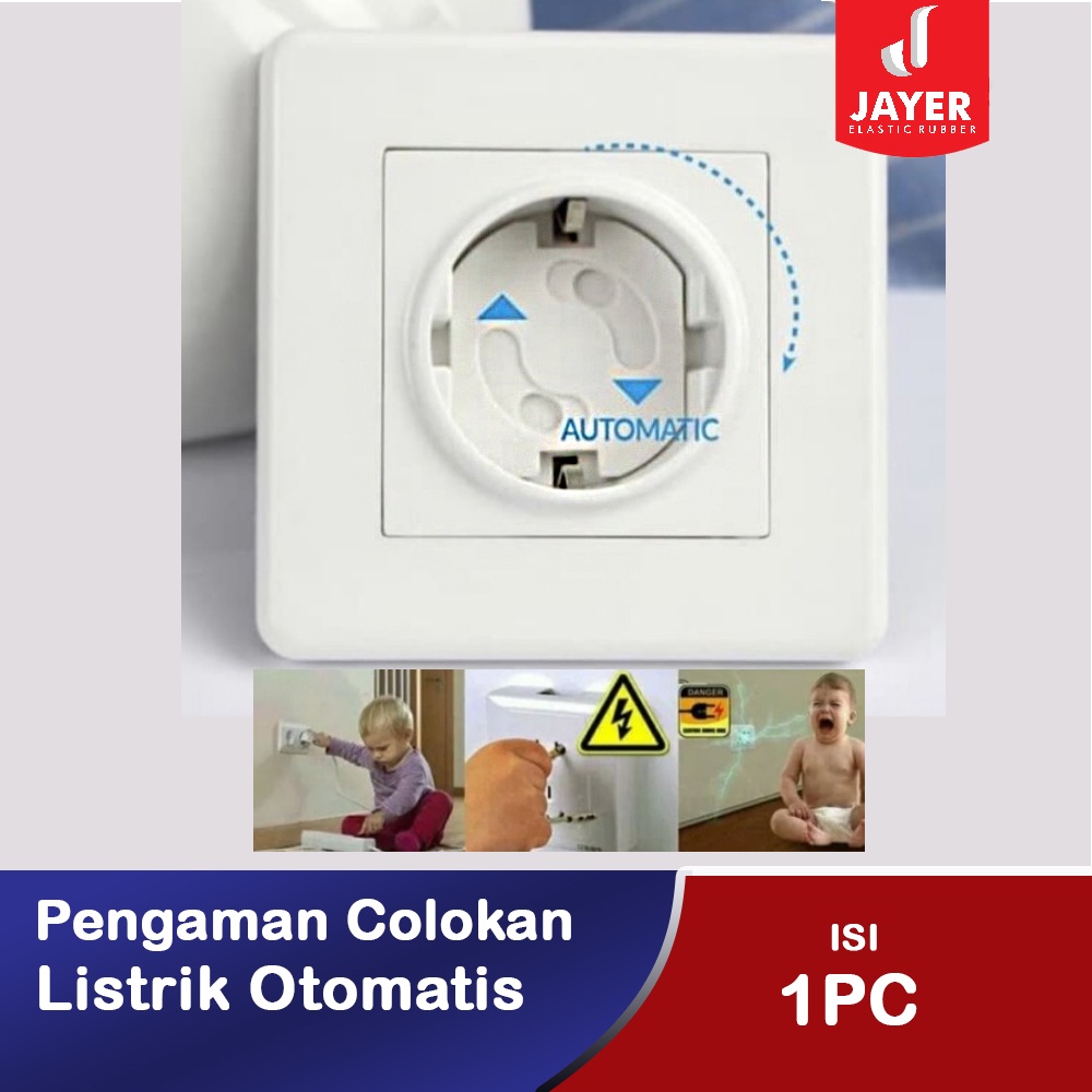 Pengaman Colokan listrik Anti sengat listrik otomatis buka tutup