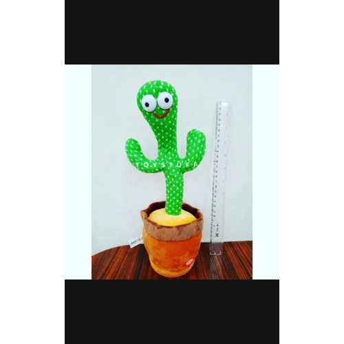 Mainan boneka kaktus goyang cactus goyang joged joget bunyi bicara