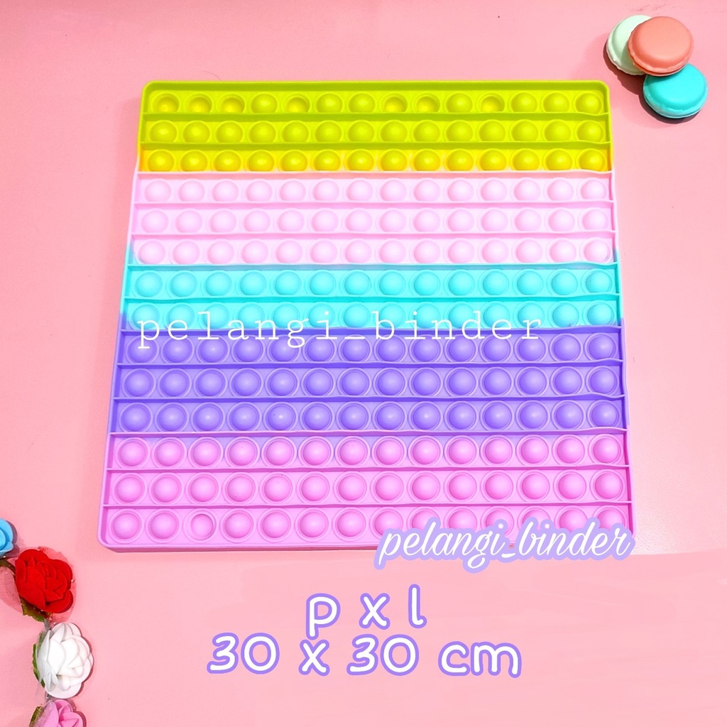 Pop it jumbo ice cream/ kupu-kupu/dinosaurus-Kotak 30cm jumbo