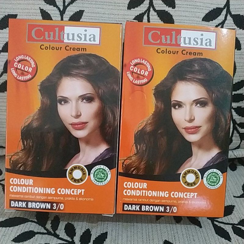 Pewarna rambut cultusia dark brown