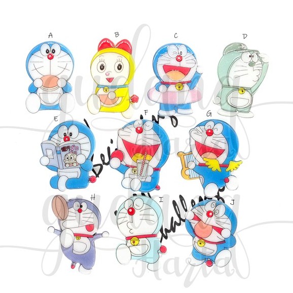 Jepit Rambut Happy Doraemon Lucu Hairclip Kartun Jepang GH 212013