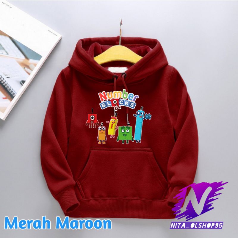 hoodie nomber blocks hoodie anak nomber blocks hoodie number block