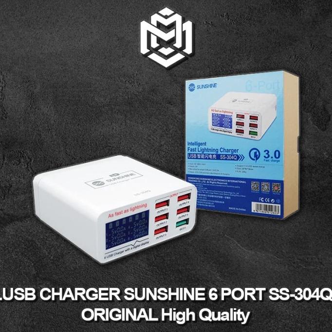 Adaptor Charger Sunshine SS-304Q 6PORT/ADAPTOR CHARGER SUNSHINE SS304Q