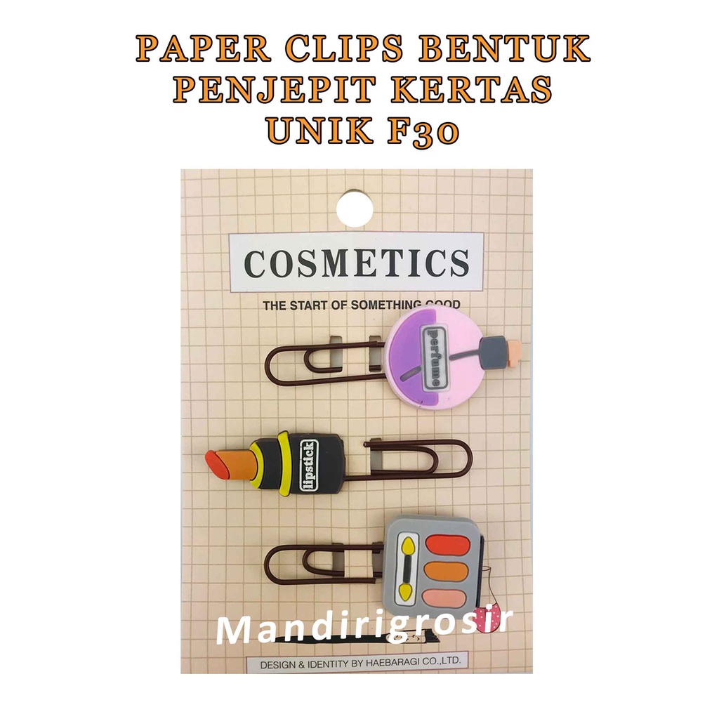 Paper Clips Bentuk unik * Paper Clips * Penjepit Kertas * F30