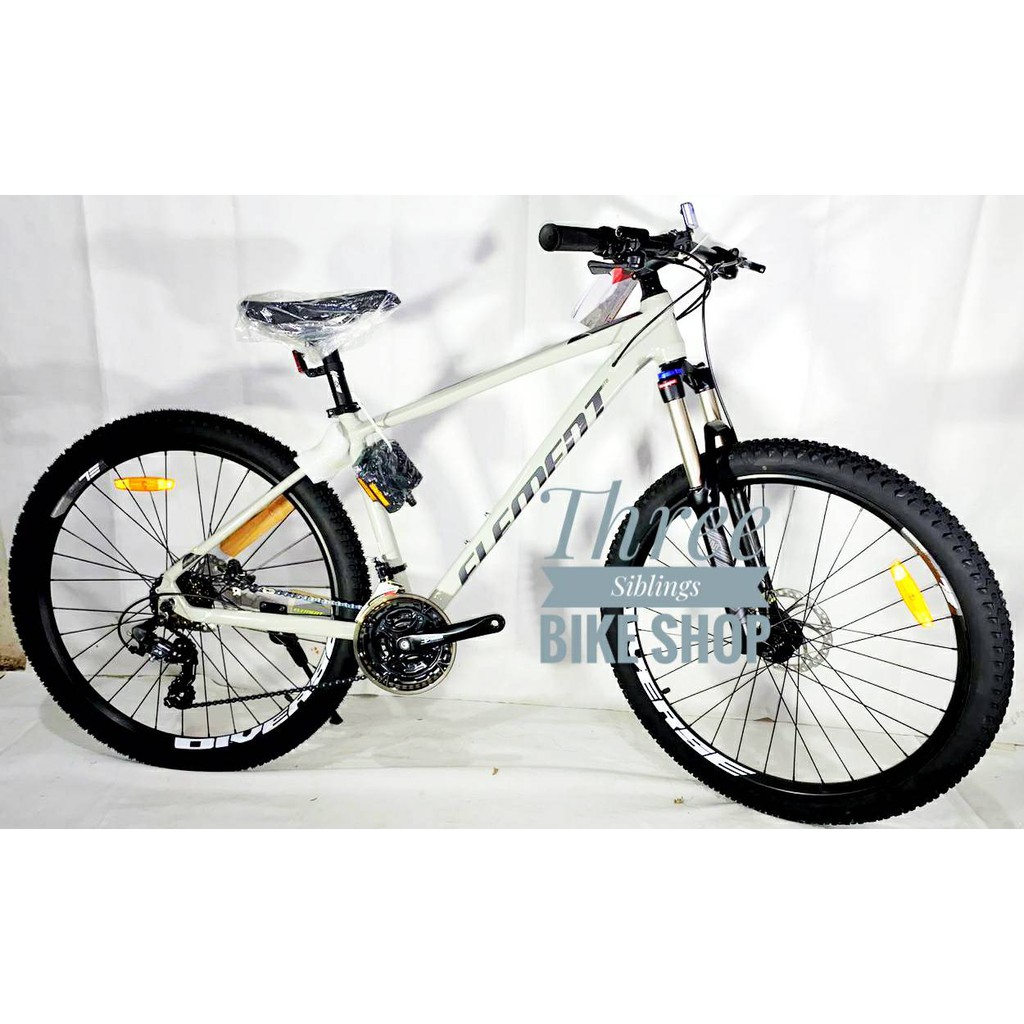 SEPEDA GUNUNG ELEMENT CYBER 27.5 INCH WHITE ALLOY HYDRAULIC DISC BRAKE