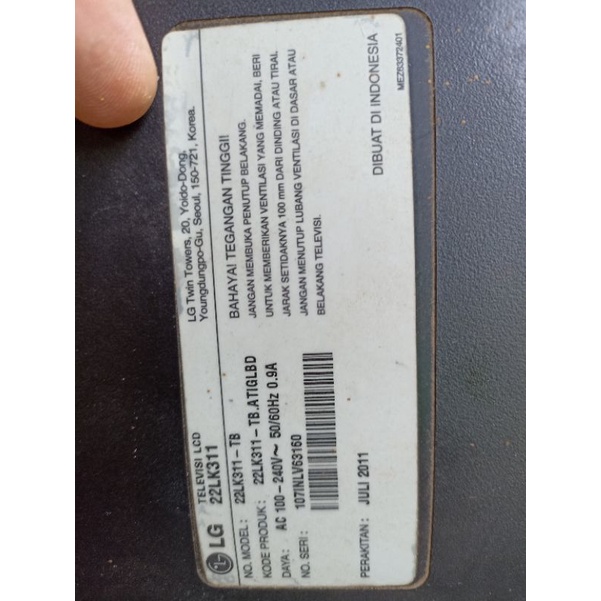 MAINBOARD+PSU-TV-LG-22LK311-22LK311-22LK311