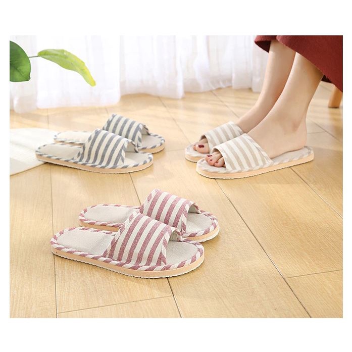 Sendal rumah santai Flip Flops Indoor Belang