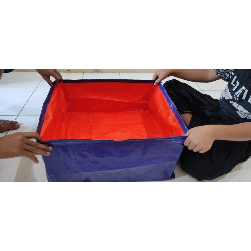 terpal kolam ikan a5 50x50x25cm buat bibit atau sortir