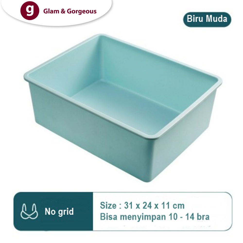 Kotak Penyimpanan Underwear Pakaian Serbaguna Plastik Tempat Kotak Organizer Storage Box - USB010