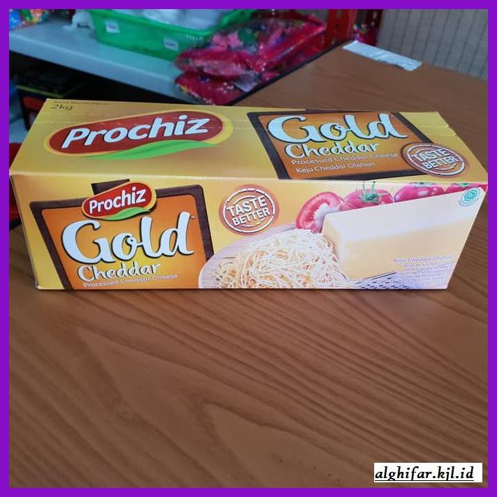 

Ujekujek- Keju Prochiz Gold Cheddar 2 Kg -Original.