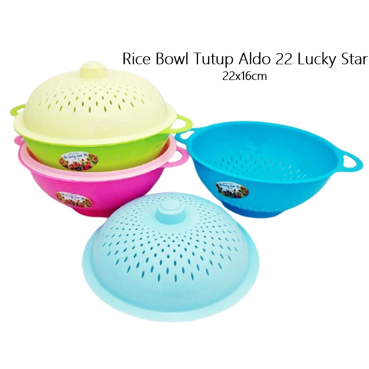 Rice Bowl/ Tempat Nasi/Bakul Nasi Tutup Aldo 22 Lucky Star