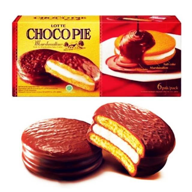 

Lotte Choco Pie Marshmallow 28gr (1box isi 12pcs)