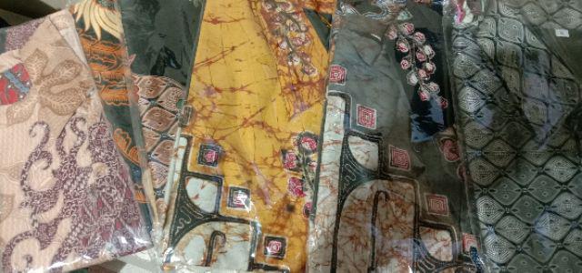 Kemeja Batik Semi Sutra Silky Premium Super Berfuring Batik Pekalongan Halus M L Xl Xxl