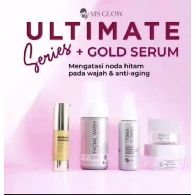 PAKET ULTIMATE & GOLD SERUM MS GLOW / MS GLOW PAKET ULTIMATE & GOLD SERUM