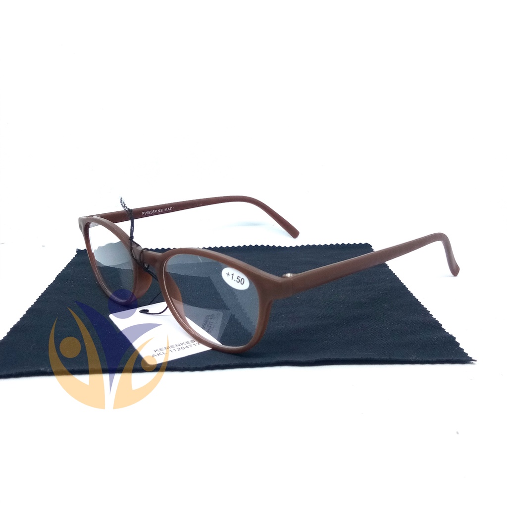 Kacamata baca plus oval