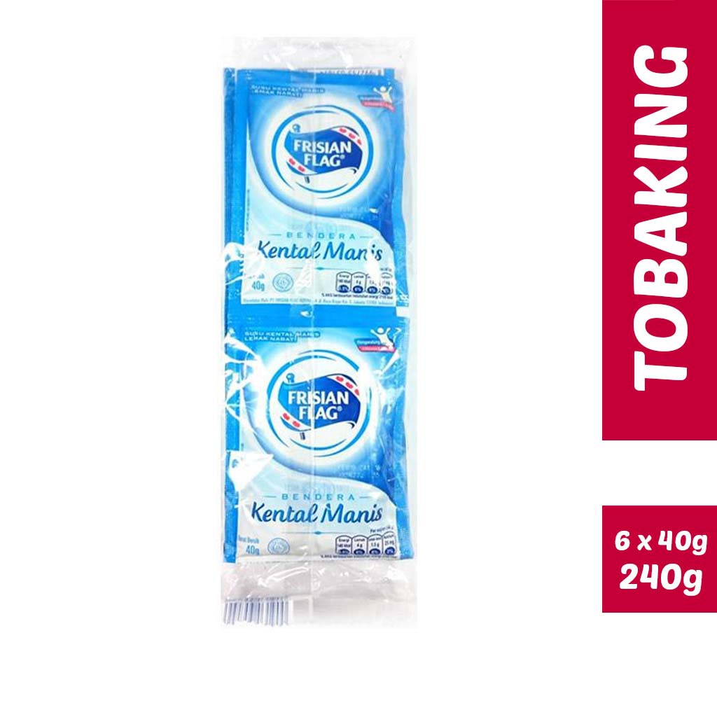 

Susu kental manis frisian flag bendera putih sachet 6x40g