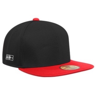 Snapback Topi Hiphop Dewasa Polos Hitam Merah Mizuno Import
