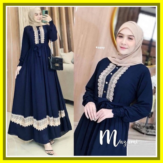 Promo Gamis Terbaru Adeena Dress Original Dlovera By Olla Dhilovera Baju Maxy Dress Pakaian Gamis Ju