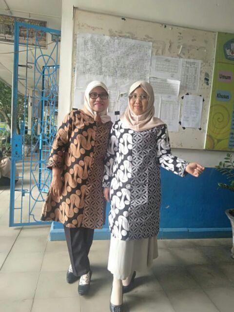 Terlaris Serut Genes Jelita Tunic Navbor Yelbor Whitbor Creambor Tunik Batik Modern Hrb030 Dolbi Do