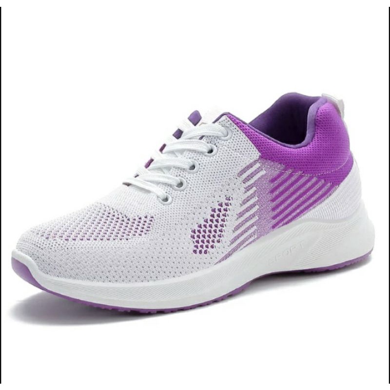 Sepatu Sneakers Wanita Sepatu Sneakers Wanita Import Sepatu Wanita Sport,Sepatu Senam Wanita-Ungu
