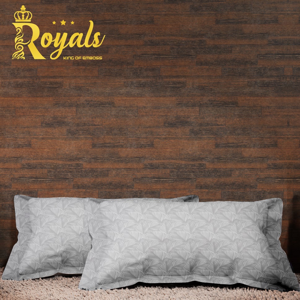 Royals Sprei Jacquard Emboss Uk 160/180 - Silver