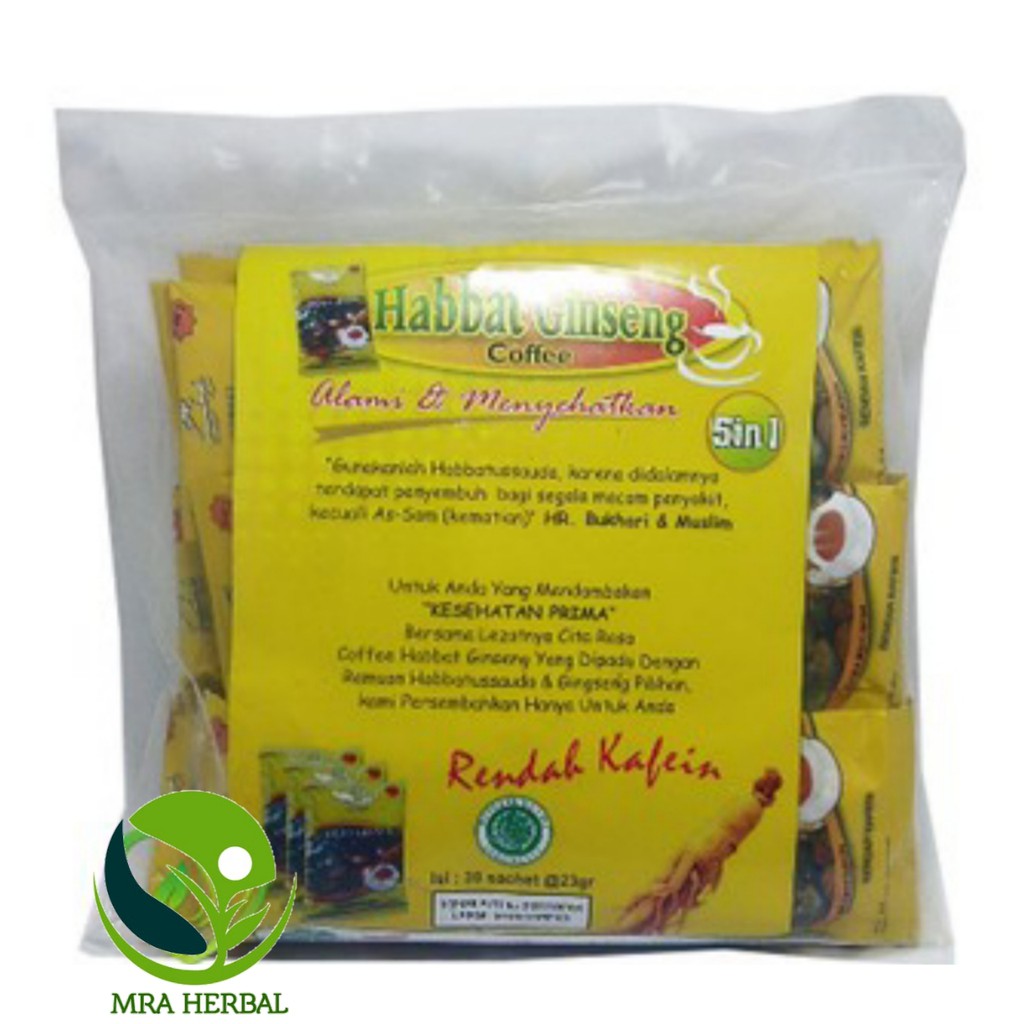 

PAKET Kopi 5 in 1 Habbat Gingseng Coffee El-iman ORIGINAL (30 Sachet)