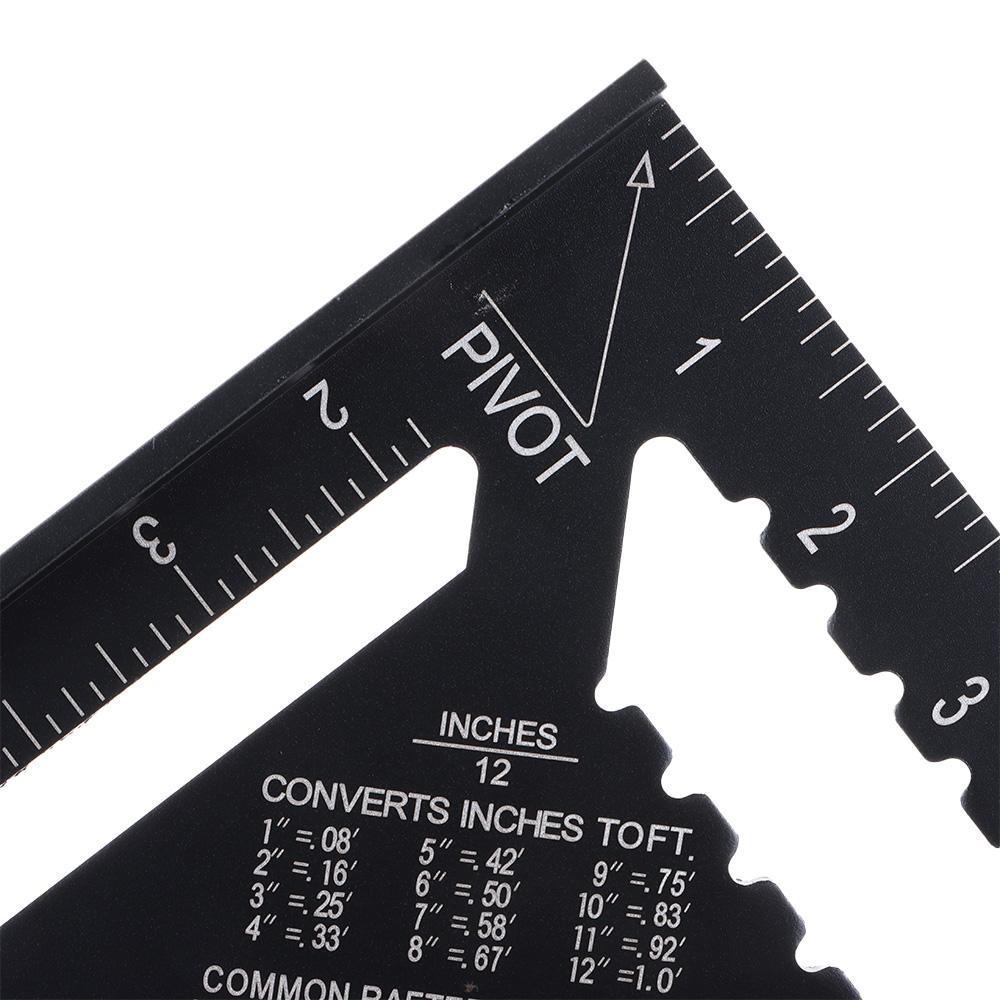 Solighter Speed Square Protractor New Precise Woodworking Tools Aluminium Alloy Framing Measurement