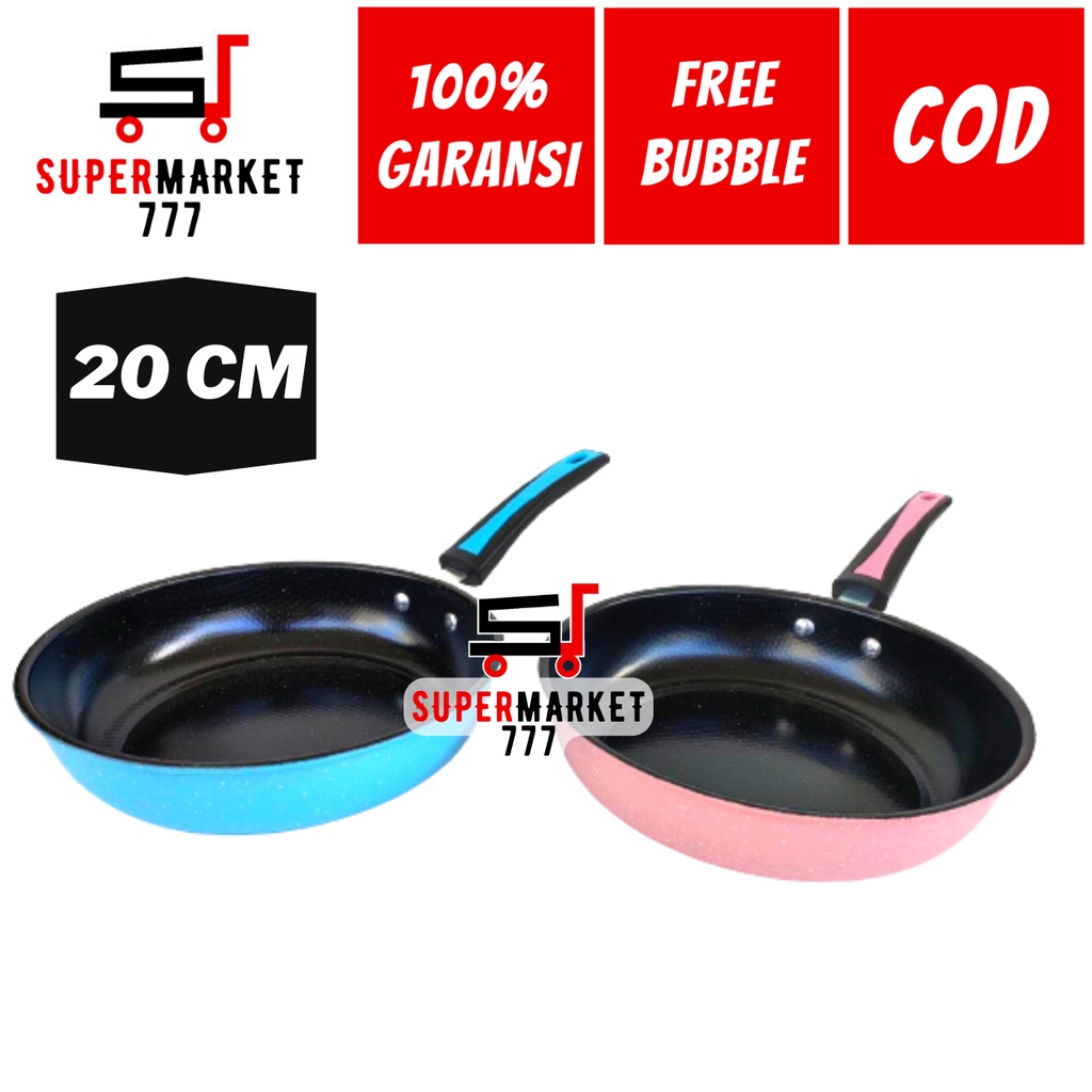 TEFLON 20 CM GSF 1520 PANCI TEFLON GRANITE ENAMEL WOK WAJAN KUALI FRYPAN PENGGORENGAN PANCI TEFLON T