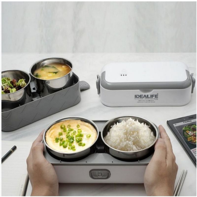 Electric Lunch Box IDEALIFE IL 110A / Penghangat Makanan 4 Bowl 2.0L