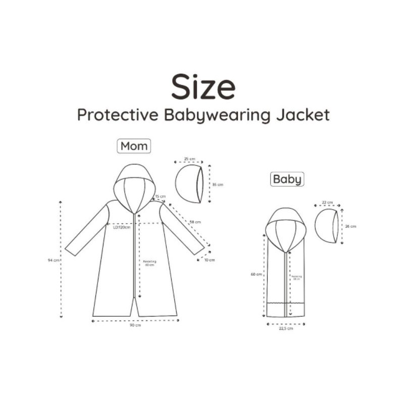 Protective Babywearing Jacket APD Cuddleme | Safety Jacket Gendong Corona Ibu Bayi