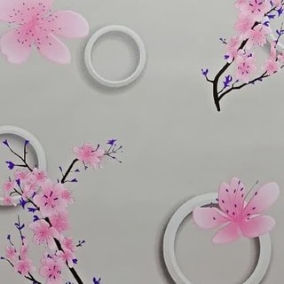 Wallpaper Stiker Dinding Kamar BUNGA ANGGREK PINK Stiker Wallpaper Stiker Dinding Kamar BUNGA ANGGREK PINK Stiker